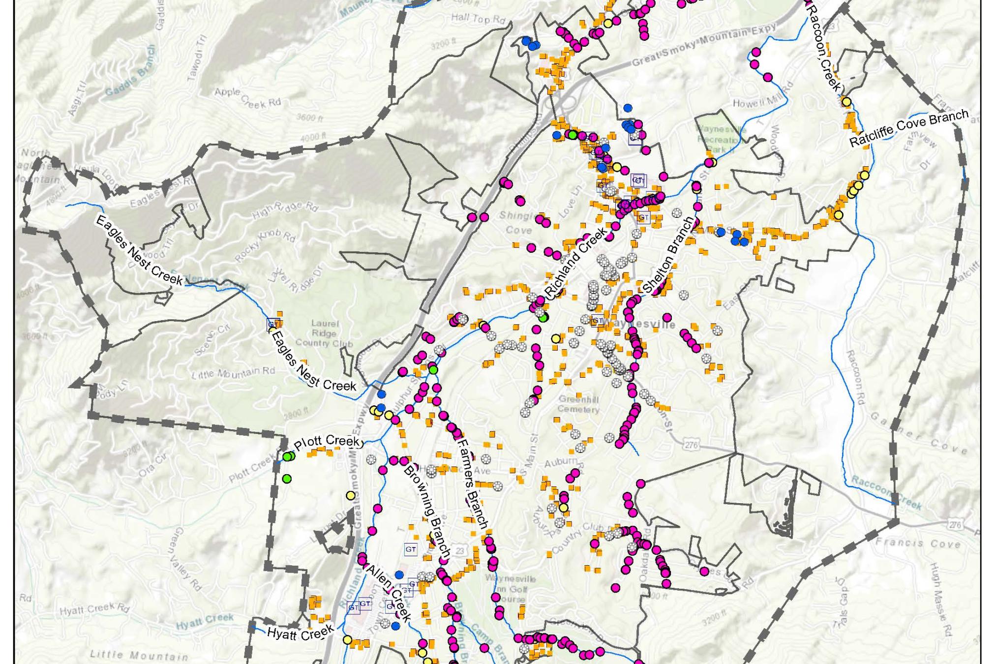 Waynesville Stormwater Map