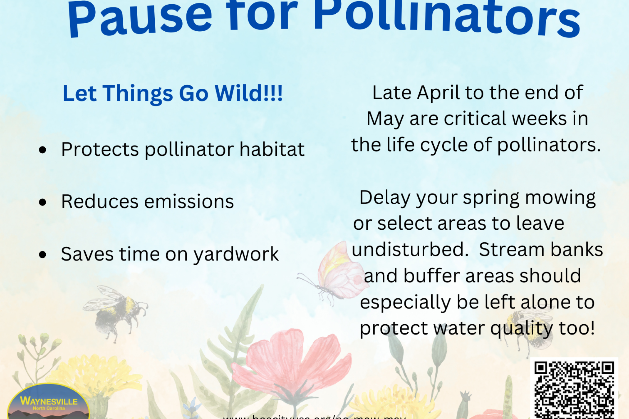 Pause for Pollinators