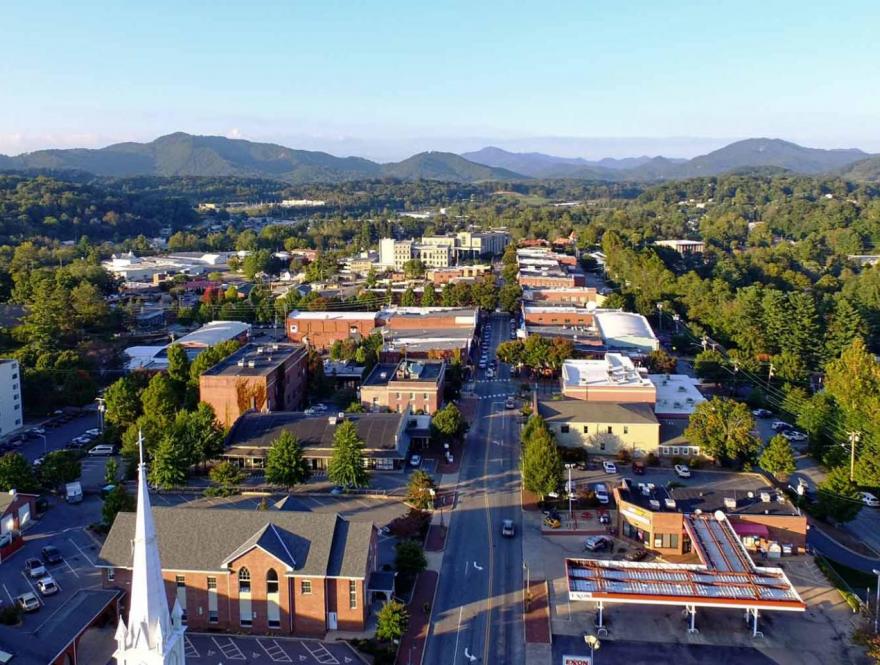 Waynesville city view